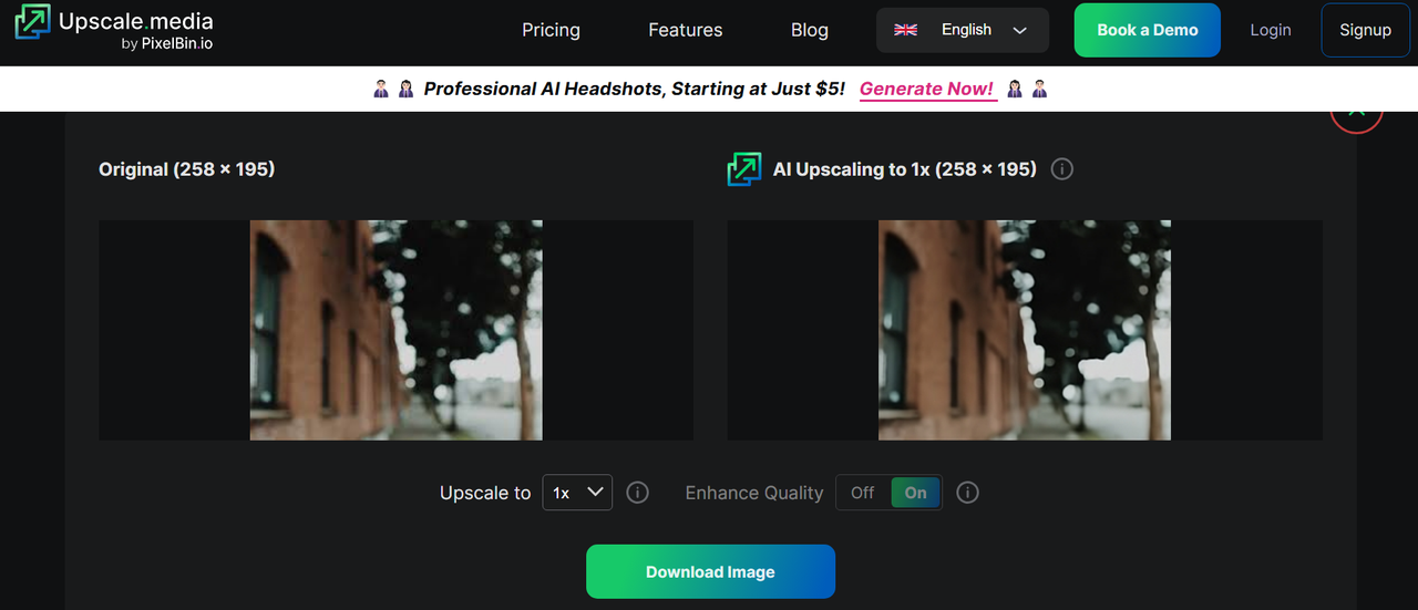 Photo pixel enhancer online
