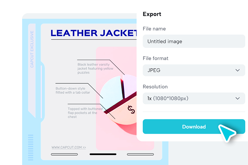 Save, collaborate, and share your chart