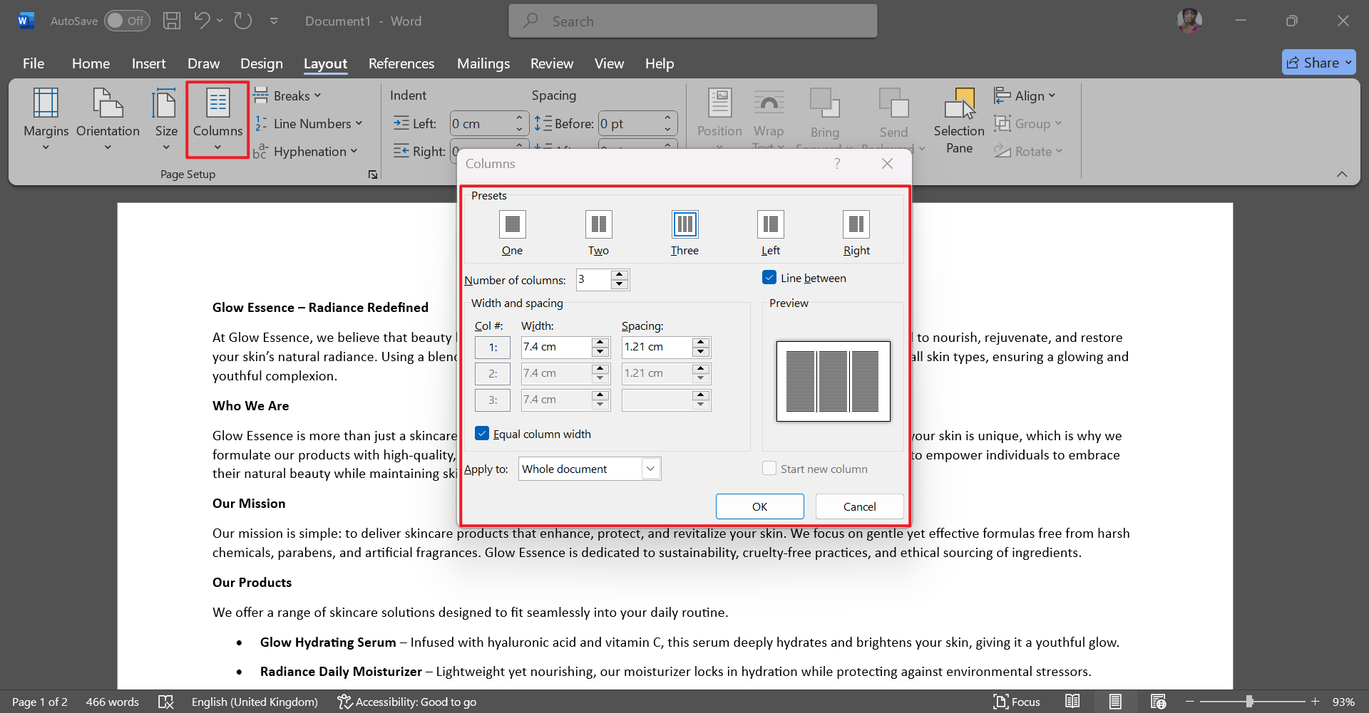 how to make a pamphlet in ms word
