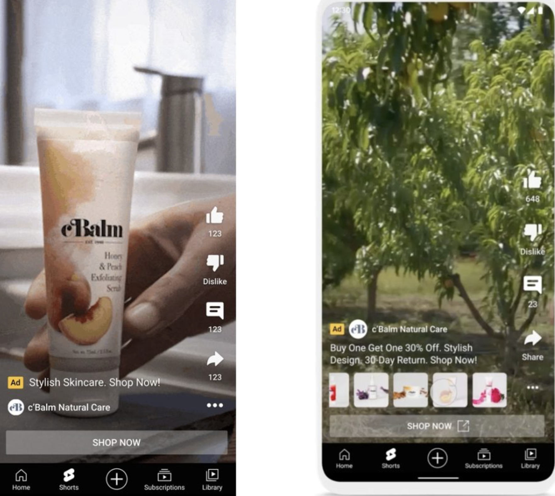 Annunci brevi su YouTube