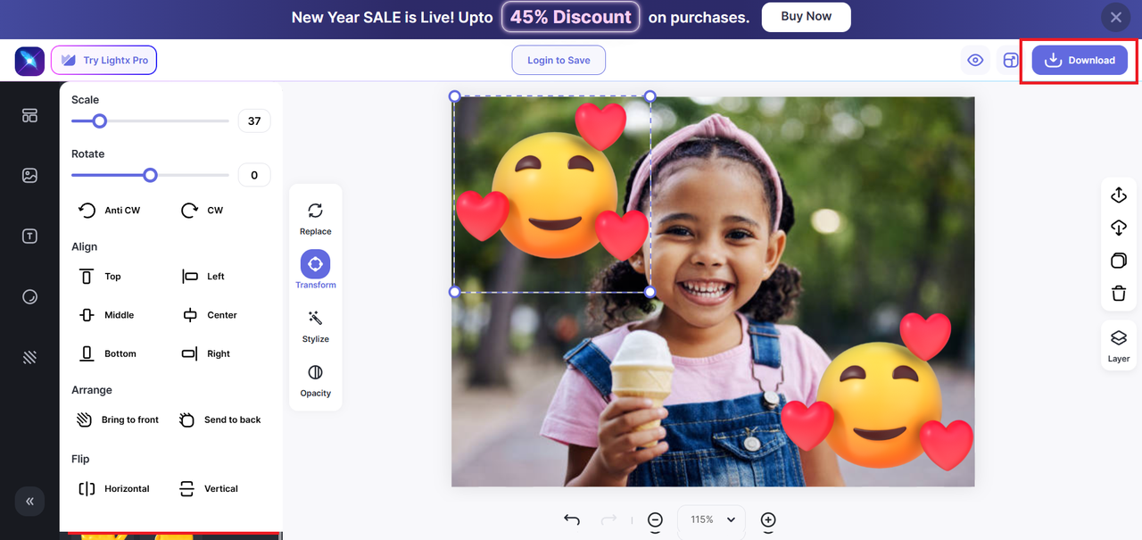 ダウンロードオプション