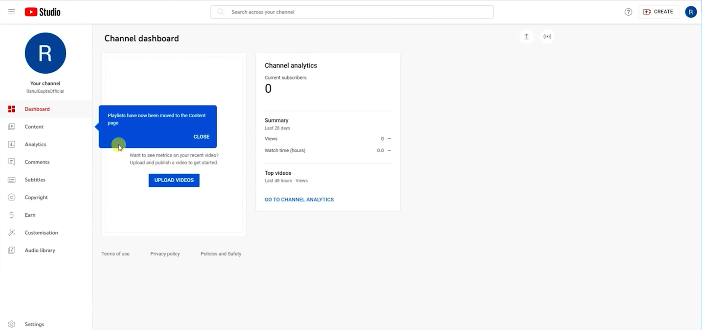 Image showing how to make a YouTube Shorts channel