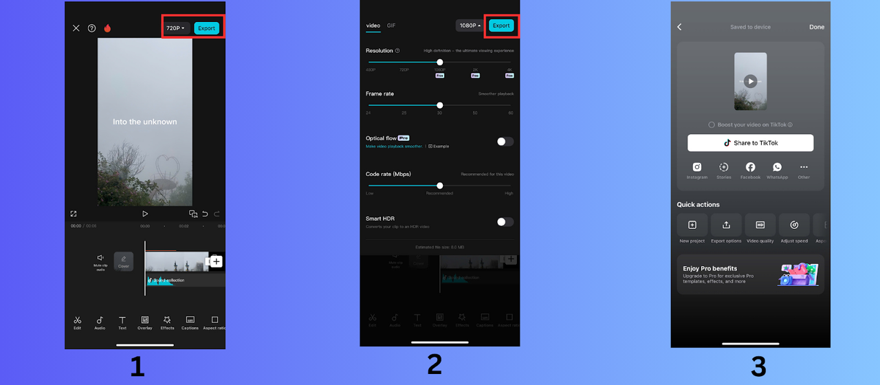 Exportieren Sie Ihr Video