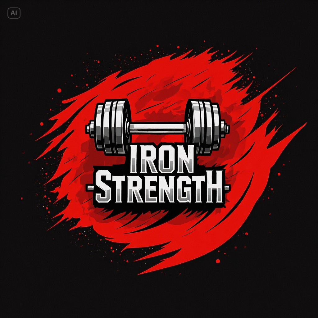 피트니스 장비 매장 로고