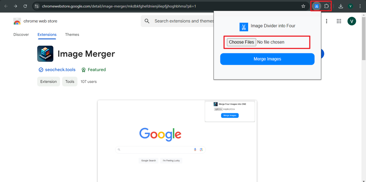 เพิ่ม pic ไปยัง pic ออนไลน์ด้วยการควบรวมภาพ
