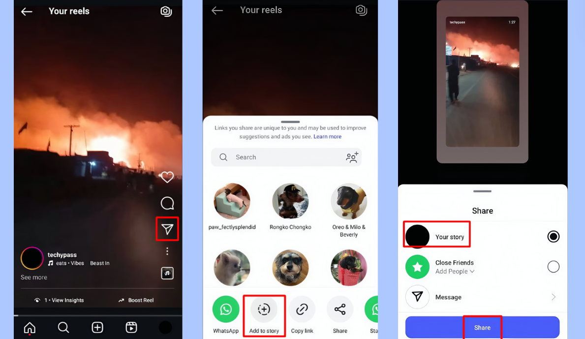 Tambahkan Gulungan Anda ke Cerita