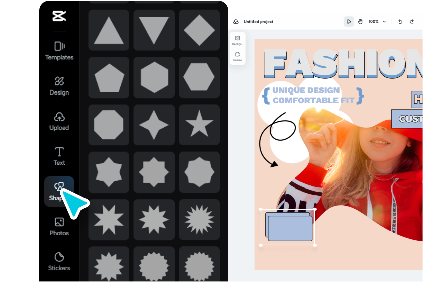 เลือกผ้าและขนาด
