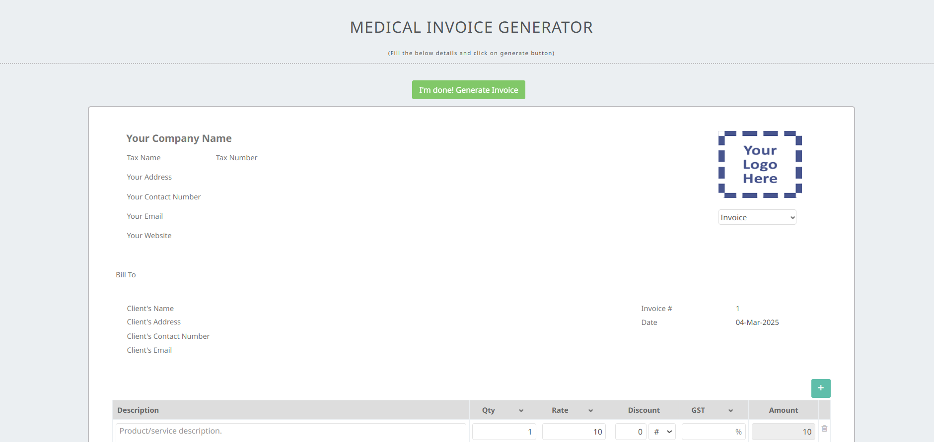 TopNotepad - Ein Generator für medizinische Rechnungen