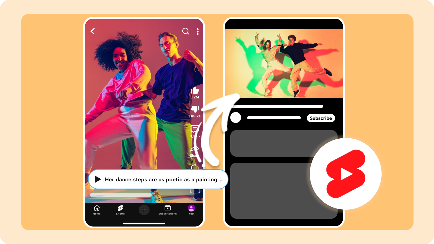 how to add video link in YouTube Shorts