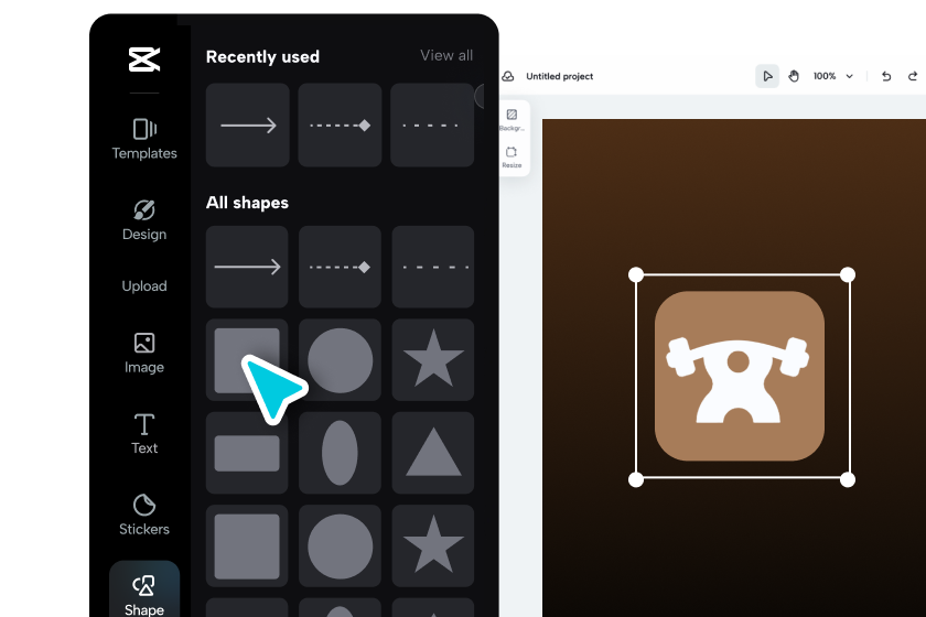 Редагуйте логотип фітнесу