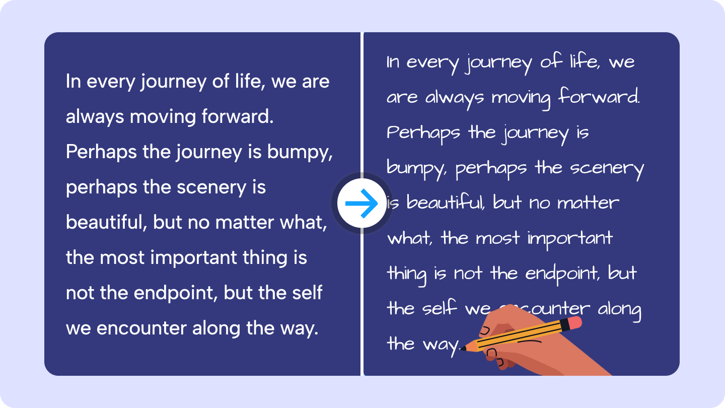 turn text into handwriting