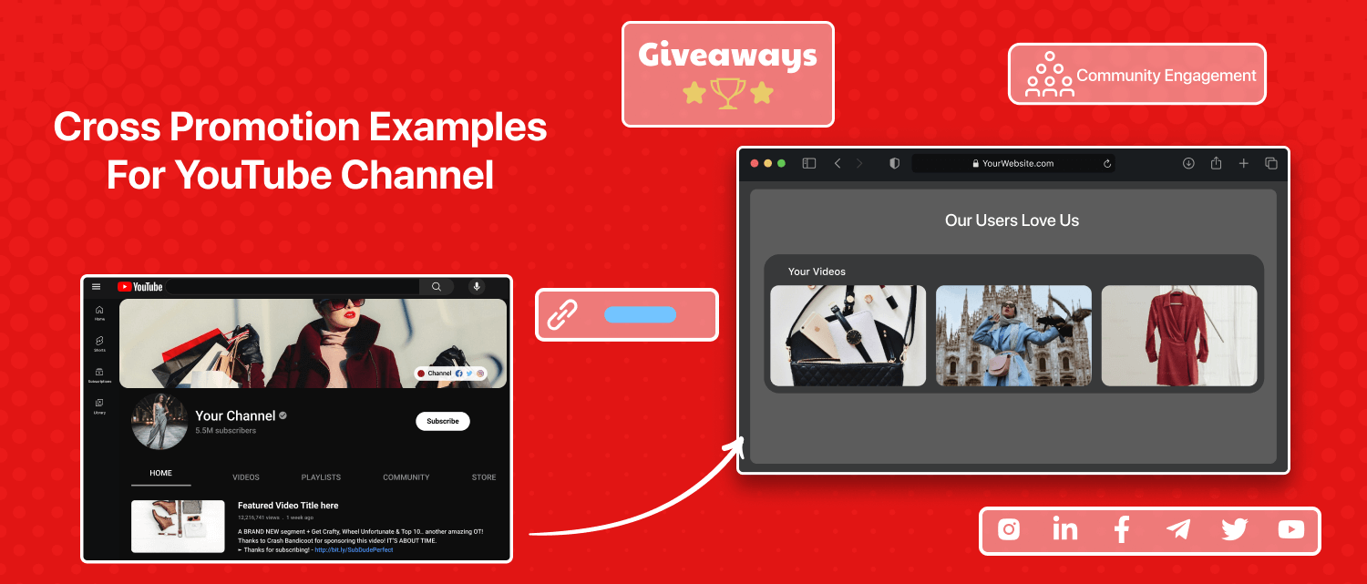 Mempromosikan silang konten di berbagai platform untuk meningkatkan keterlibatan YouTube