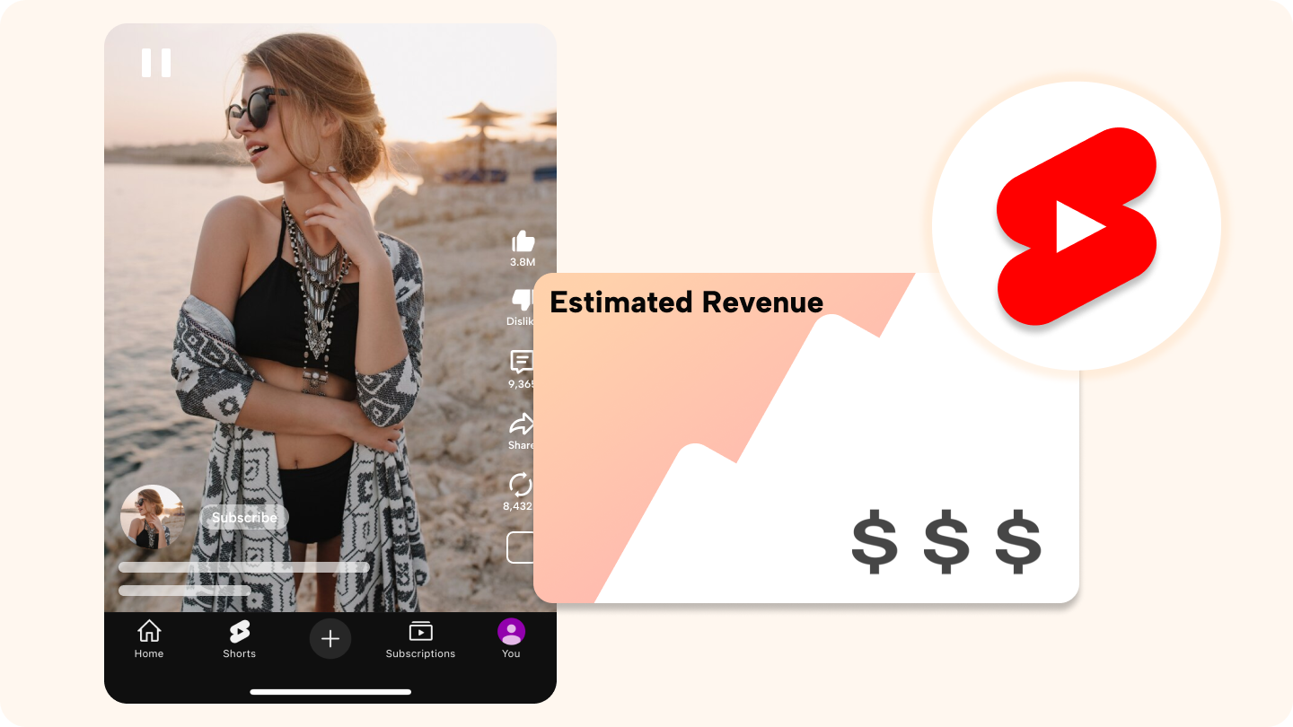 Geld verdienen mit youtube-Shorts