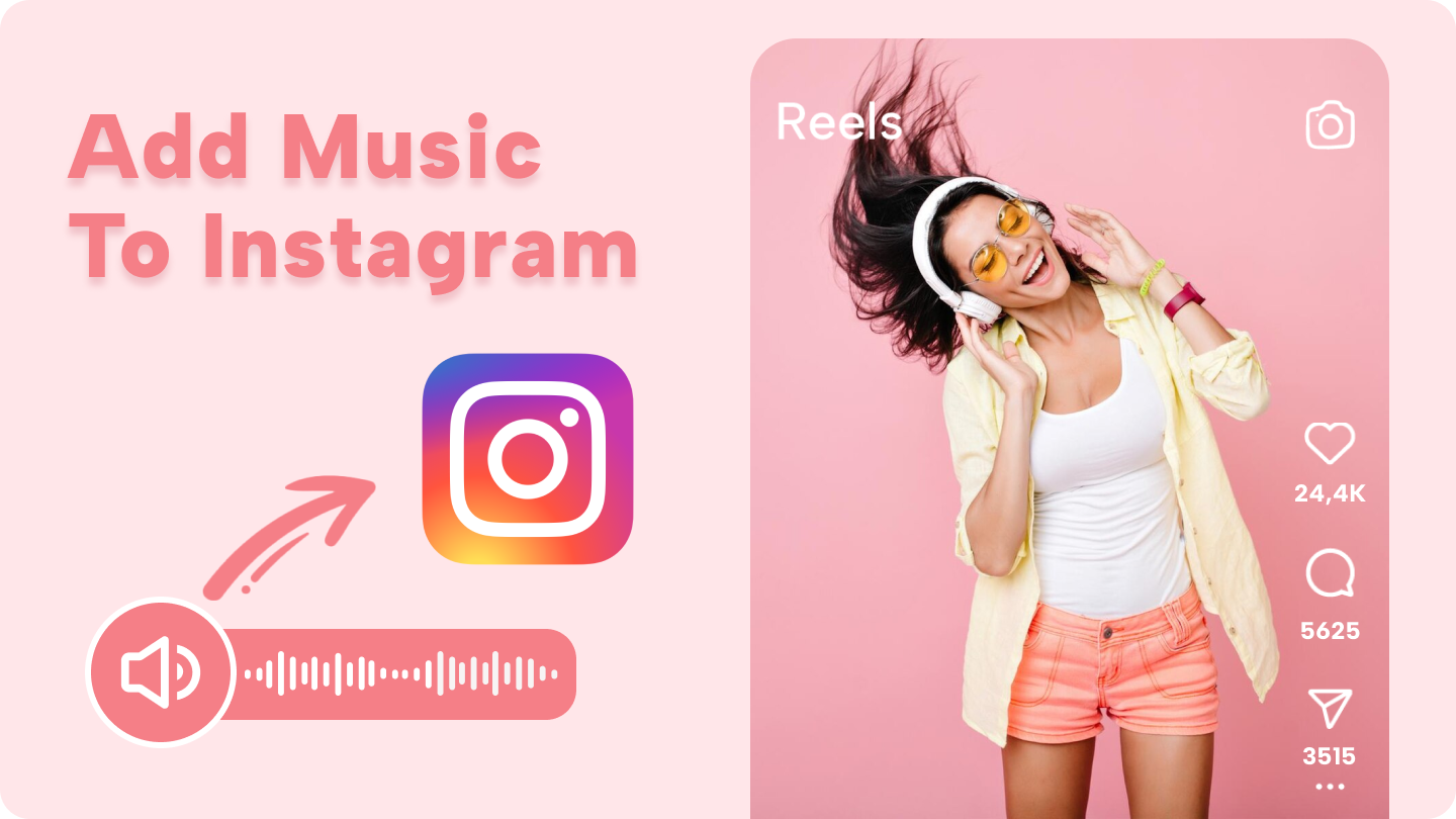 hur man lägger till musik i ig Reel