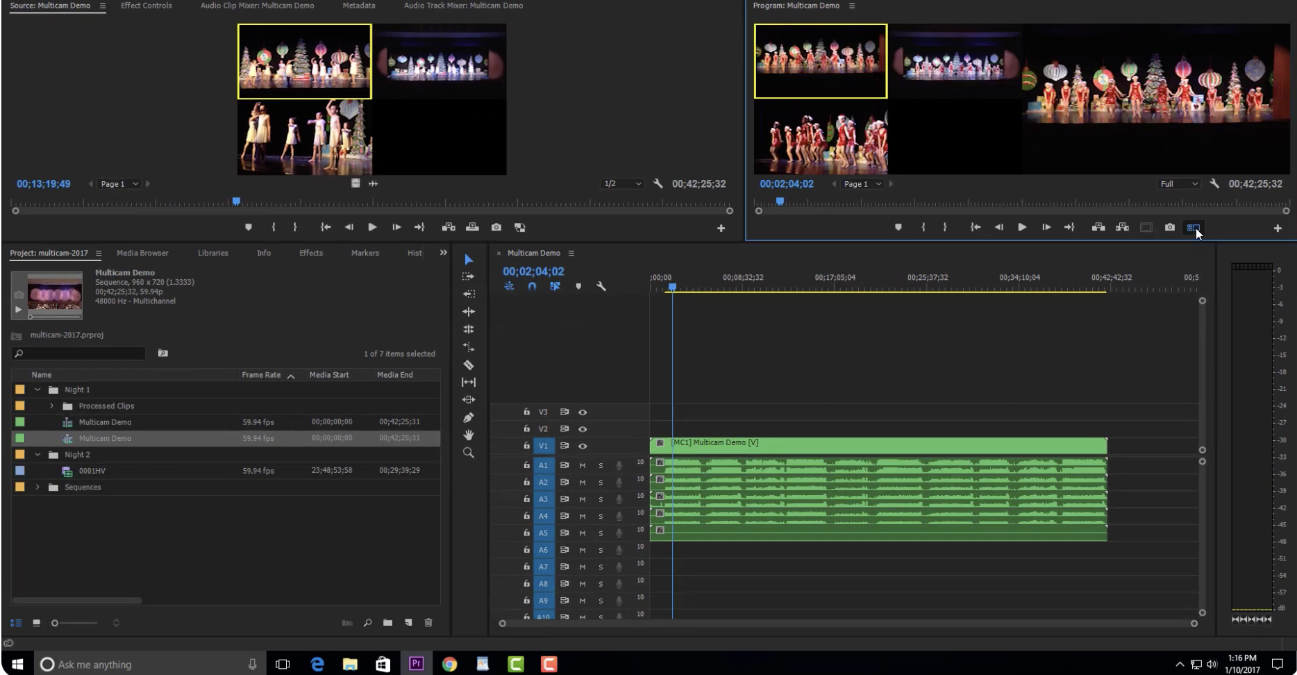 Подача кута камери
