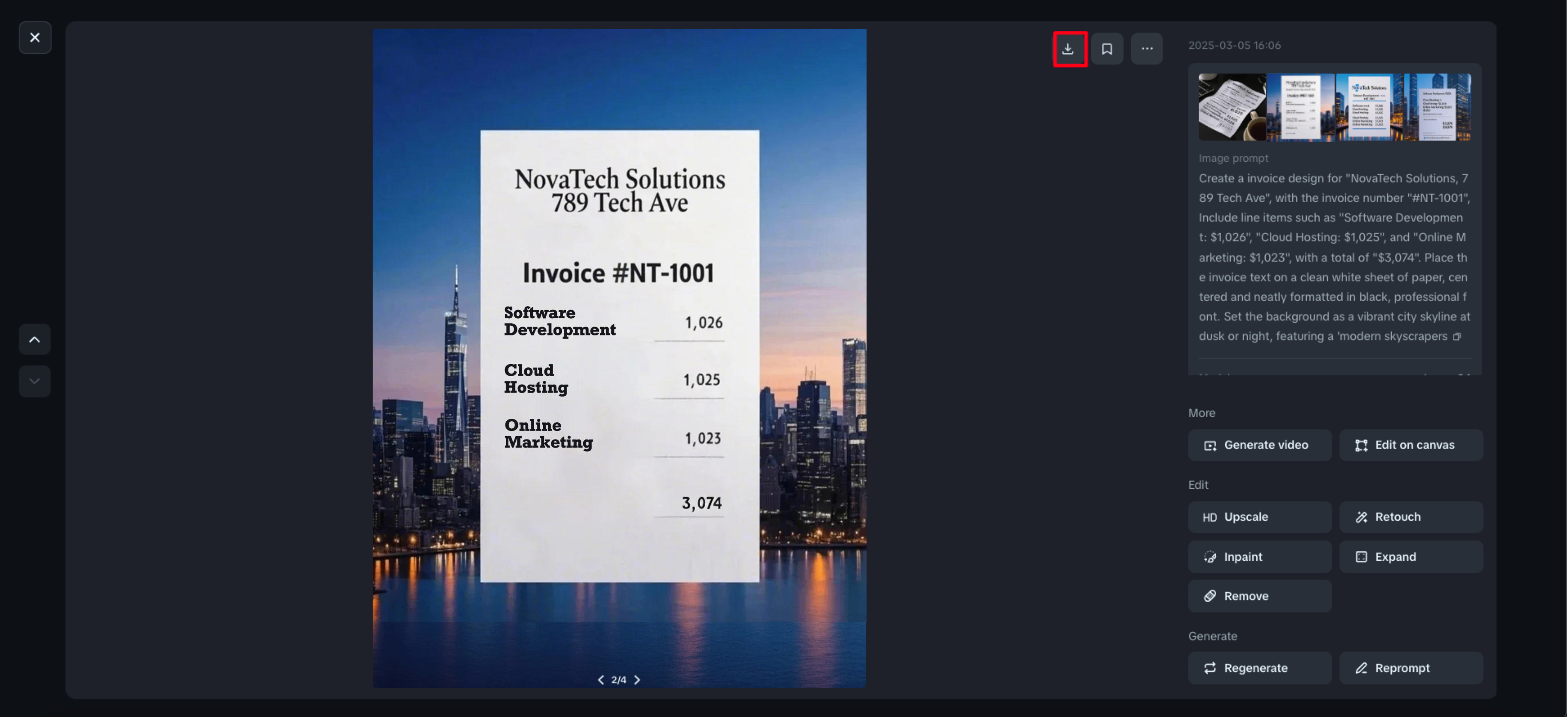 Laden Sie Ihre Rechnung herunter