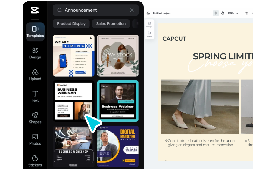 Elija una plantilla o comience desde cero