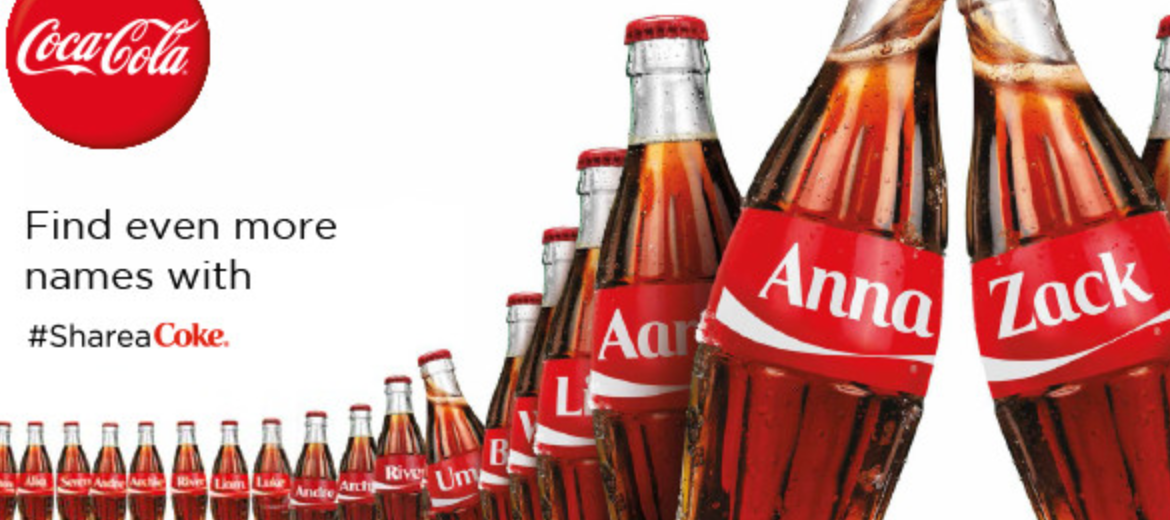 Trending ads for YouTube: Coca-Cola's "Share a Coke" campaign