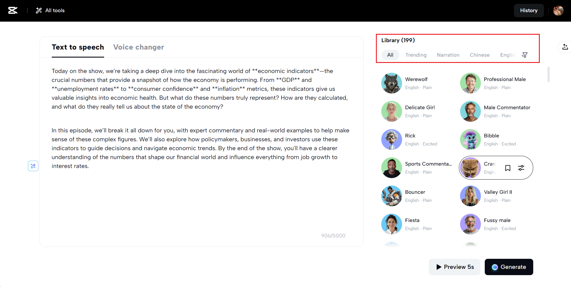 Více možností hlasu