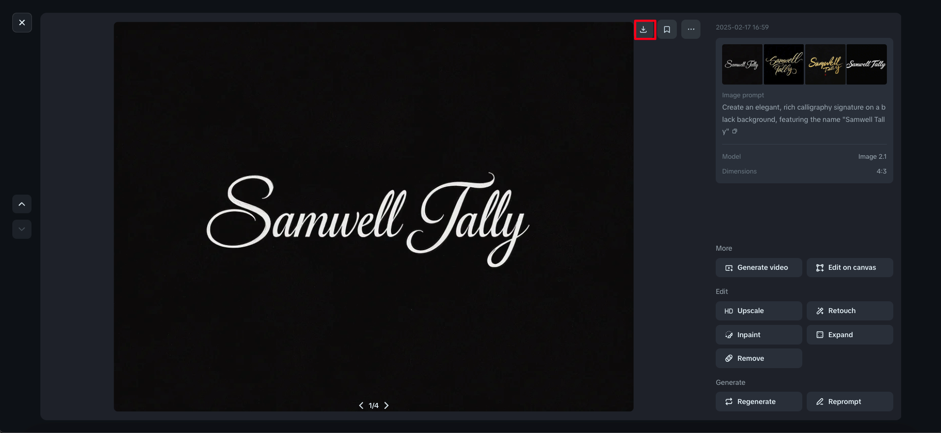 Calligraphy signature maker