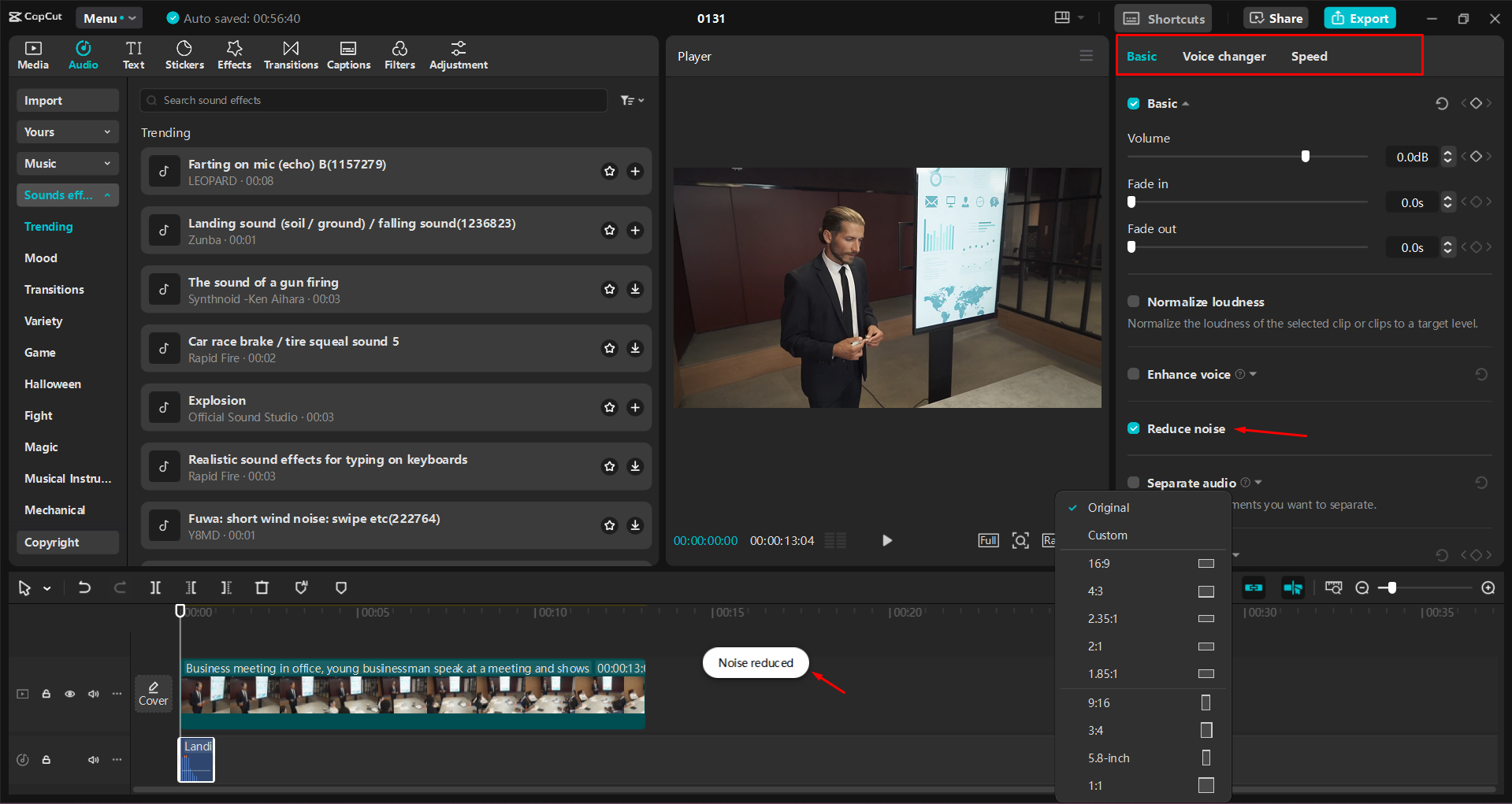 Προσαρμογή μιας διαφήμισης βίντεο YouTube στον επεξεργαστή βίντεο επιφάνειας εργασίας CapCut