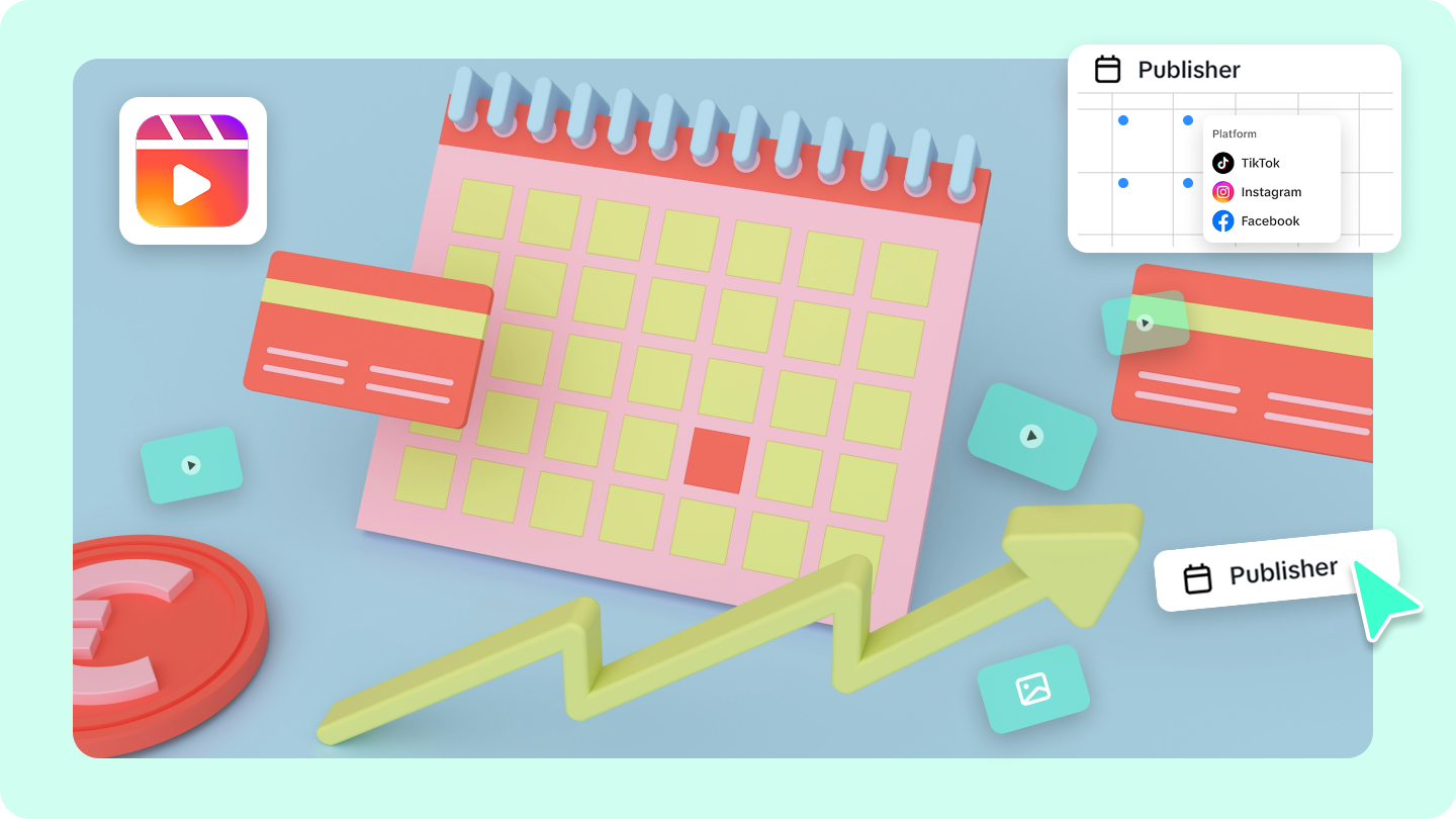 Pippit social media content planner workflow illustration