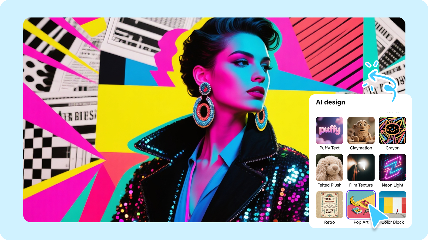 Pippit Image Studio – AI tasarım giriş ekranı