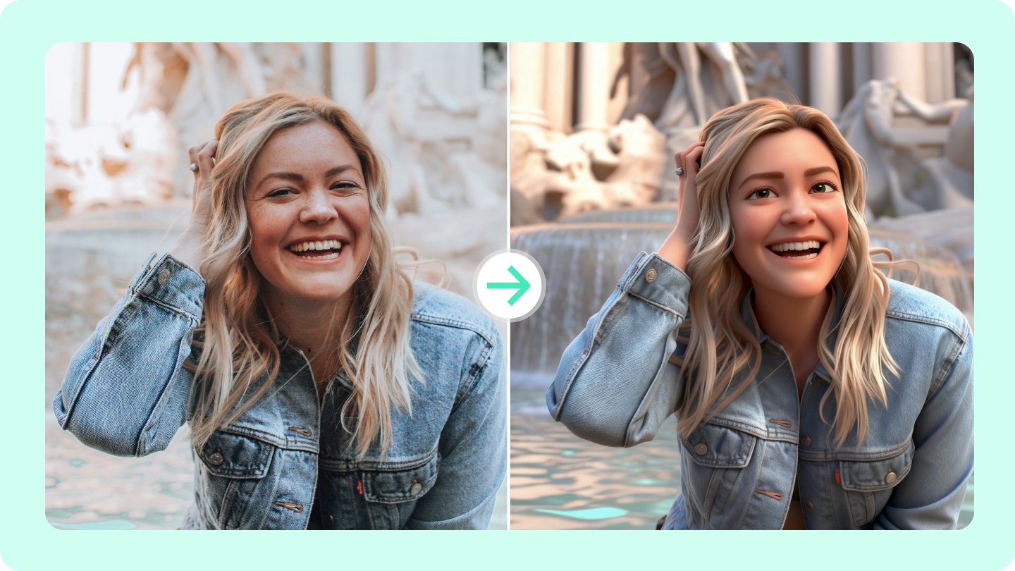 Create from a clear source photo