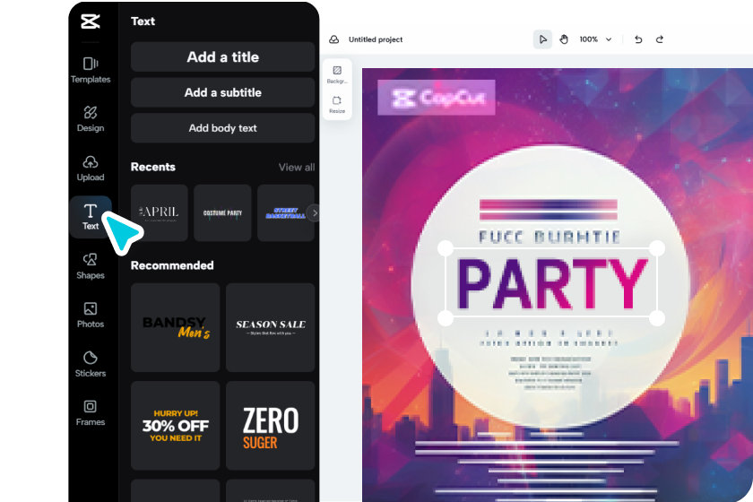 Add text and details